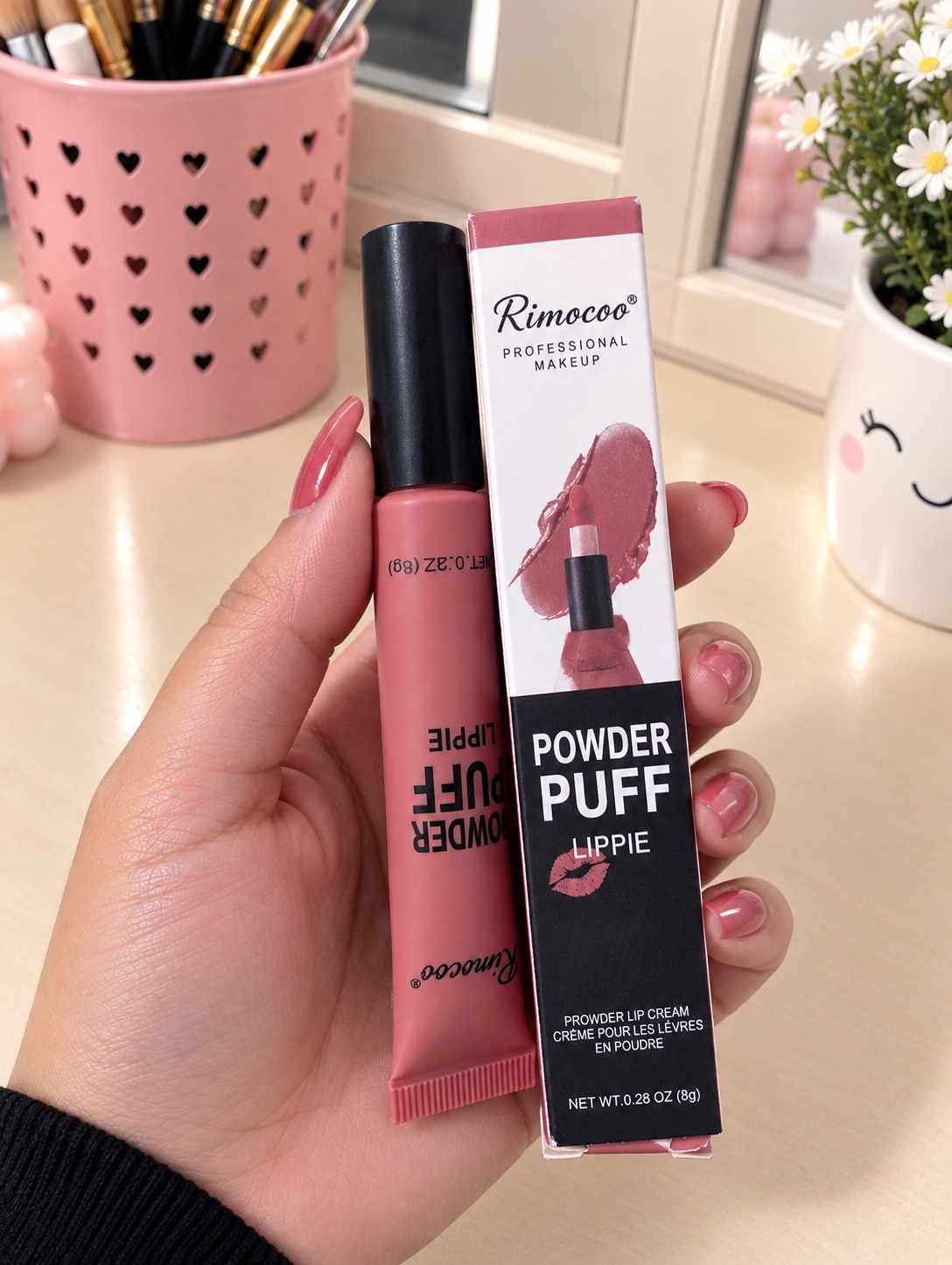 رژ لب مایع پودری ریموکو مدل Powder Puff Lippie